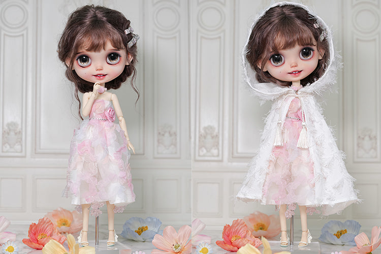 Miss Rosebud Dress- 1/6 BJD Doll Outfits for LULU Body Size