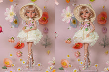 Load image into Gallery viewer, Tulip and Butterfly Dress- 1/6 BJD Doll Outfits for LULU Body Size