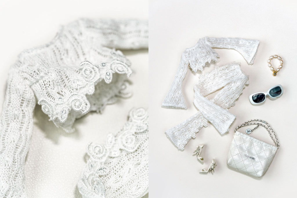 White Memories Set- 1/6 BJD Doll Outfits for LULU Body Size