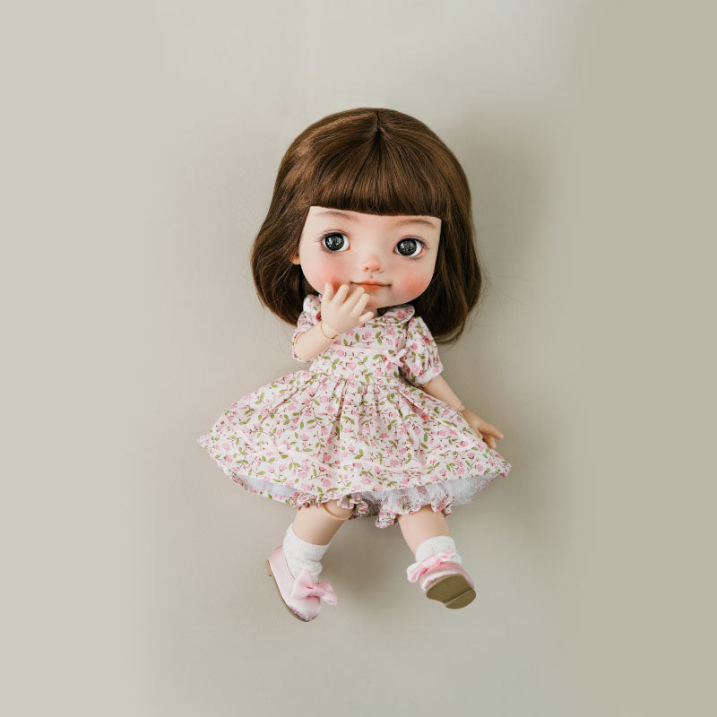 Floral Print Three-Piece Set - 1/6 BJD Doll Outfits for Baby YAYA Size