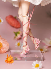 Load image into Gallery viewer, Floral Shoes（ With Ribbons）- 1/6 BJD Doll Shoes