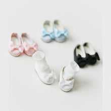Load image into Gallery viewer, Bow-Tie Ballet Flats (Satin) - 1/6 BJD Doll Shoes for Baby YAYA Size