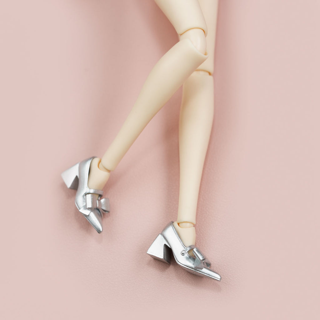 Bow-Tie Pointed Mary Janes - 1/6 BJD Doll Shoes for LULU Body Size