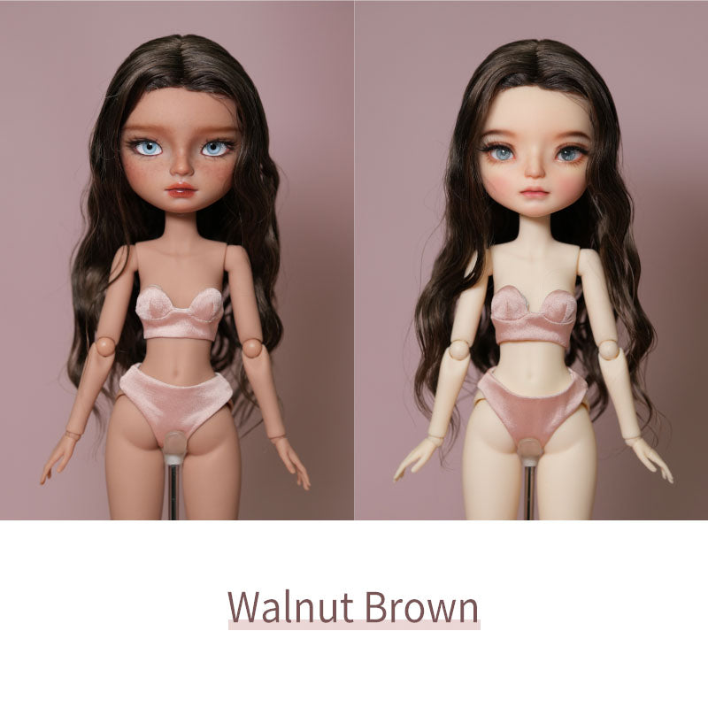 Natural Long Hair - 1/6 BJD Doll Head Circumference Size By LULUDAO