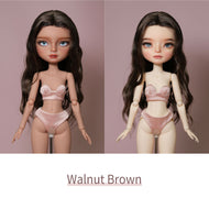 Natural Long Hair - 1/6 BJD Doll Head Circumference Size By LULUDAO