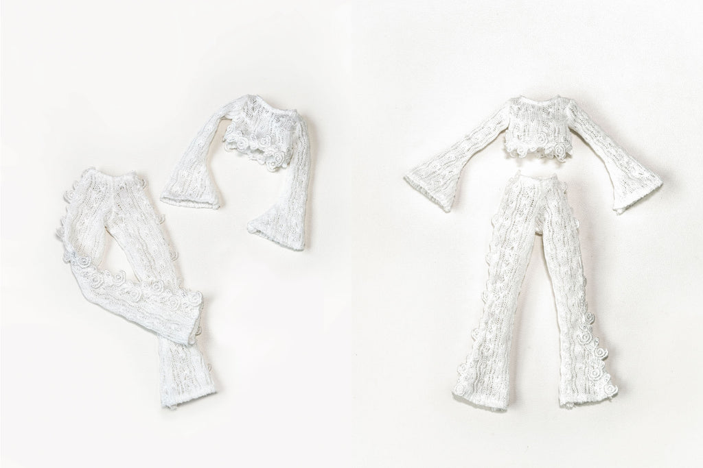 White Memories Set- 1/6 BJD Doll Outfits for LULU Body Size