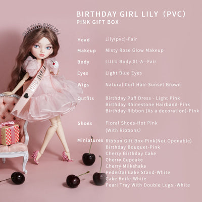 Birthday Girl Lily（PVC）30cm BJD Doll By LULUDAO