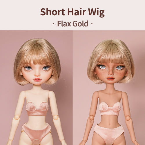 Short Hair Wig - 1/6 BJD Doll Head Circumference Size By LULUDAO