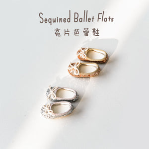 Sequined Ballet Flats- 1/6 BJD Doll Shoes for Baby YAYA Size