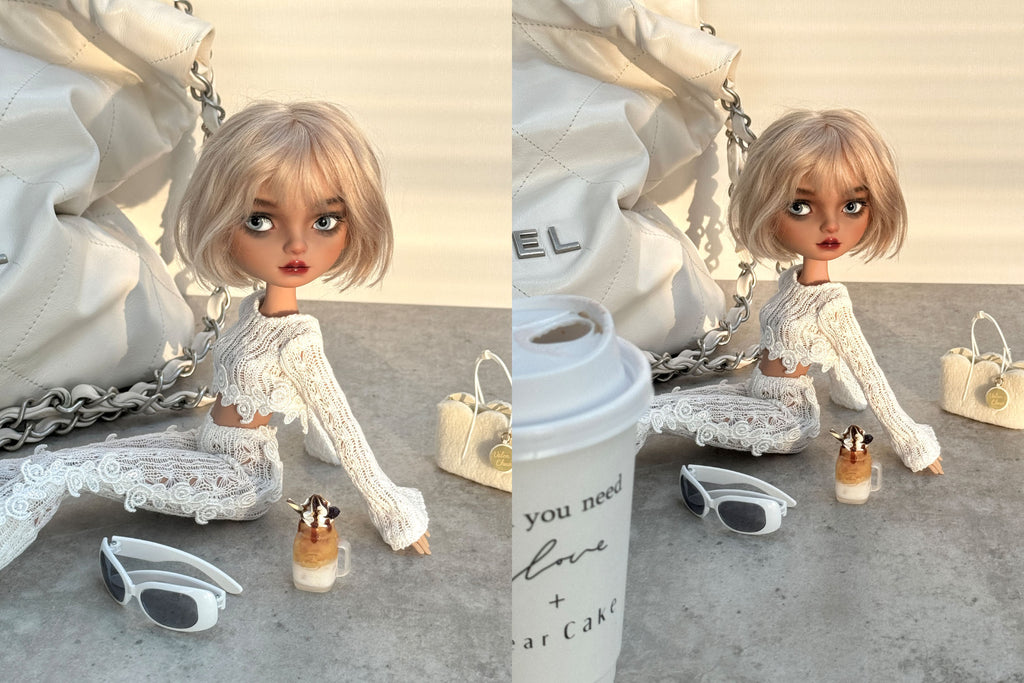 White Memories Set- 1/6 BJD Doll Outfits for LULU Body Size