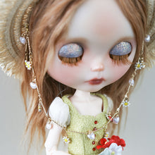 Load image into Gallery viewer, Vacation Style Straw Hat - 1/6 BJD Doll Size And Blythe Size Acessories By LULUDAO