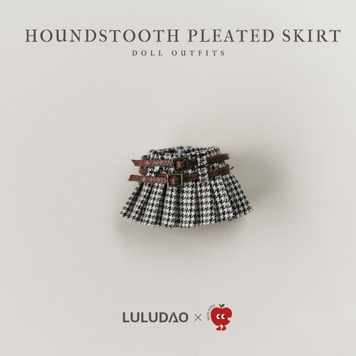 Houndstooth Pleated Skirt- 1/6 BJD Doll Outfits for LULU Body Size