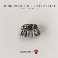 Houndstooth Pleated Skirt BJD doll outfit by LULUDAO