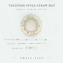 Load image into Gallery viewer, Vacation Style Straw Hat - 1/6 BJD Doll Size And Blythe Size Acessories By LULUDAO