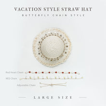 Load image into Gallery viewer, Vacation Style Straw Hat - 1/6 BJD Doll Size And Blythe Size Acessories By LULUDAO