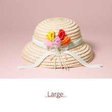 Load image into Gallery viewer, Velvet Ribbon Straw Hat-1/6 BJD Doll Size And Blythe Size Acessories By LULUDAO