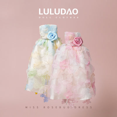 Miss Rosebud Dress- 1/6 BJD Doll Outfits for LULU Body Size