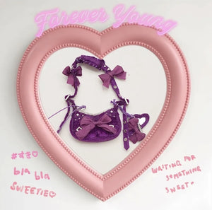 Silk velvet bow bag - 1/6 BJD Doll  Acessories for LULU Body Size