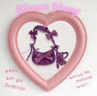 Silk Velvet Bow Bag | 1/6 BJD Doll Accessory for LULU Body Size