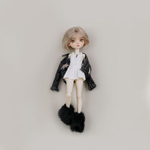 Load image into Gallery viewer, Bow-Knot Leather Jacket Set - 1/6 BJD Doll Outfits for LULU Body Size