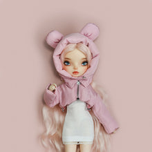 Load image into Gallery viewer, Bear-Ear Hooded Cotton Coat (with Gloves)- 1/6 BJD Doll Outfits for LULU Body Size