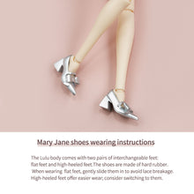 Load image into Gallery viewer, Bow-Tie Pointed Mary Janes - 1/6 BJD Doll Shoes for LULU Body Size