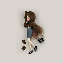 Load image into Gallery viewer, Bear-Ear Hooded Cotton Coat (with Gloves)- 1/6 BJD Doll Outfits for LULU Body Size