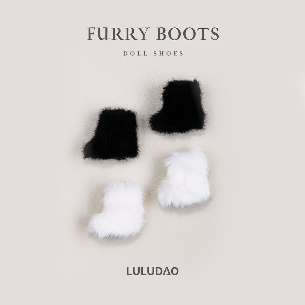 Furry Boots--1/6 BJD Doll  Shoes for LULU Body Size