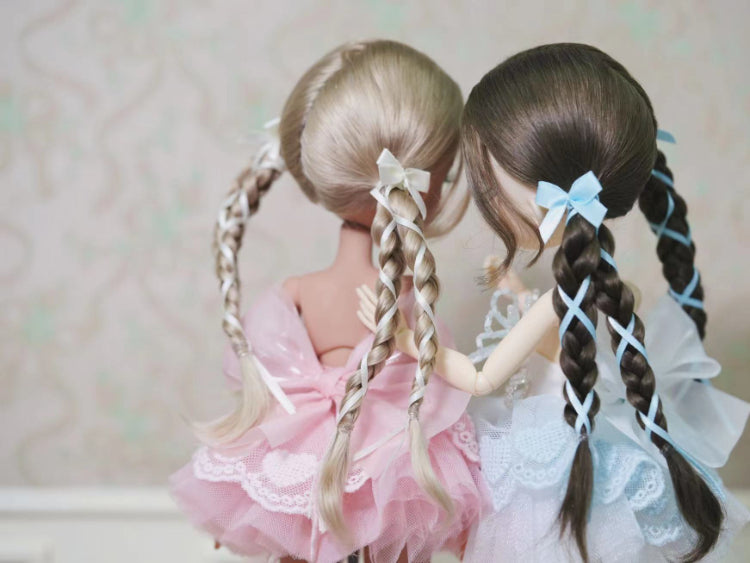 Four Braided Wigs - 1/6 BJD Doll Head Circumference Size By LULUDAO