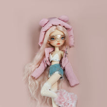 Load image into Gallery viewer, Bear-Ear Hooded Cotton Coat (with Gloves)- 1/6 BJD Doll Outfits for LULU Body Size