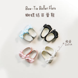 Bow-Tie Ballet Flats (Satin) - 1/6 BJD Doll Shoes for Baby YAYA Size
