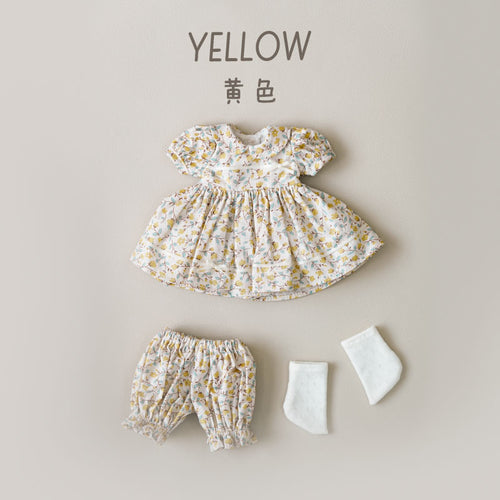Floral Print Three-Piece Set - 1/6 BJD Doll Outfits for Baby YAYA Size