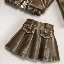 Load image into Gallery viewer, Bow-Knot Leather Jacket Set - 1/6 BJD Doll Outfits for LULU Body Size