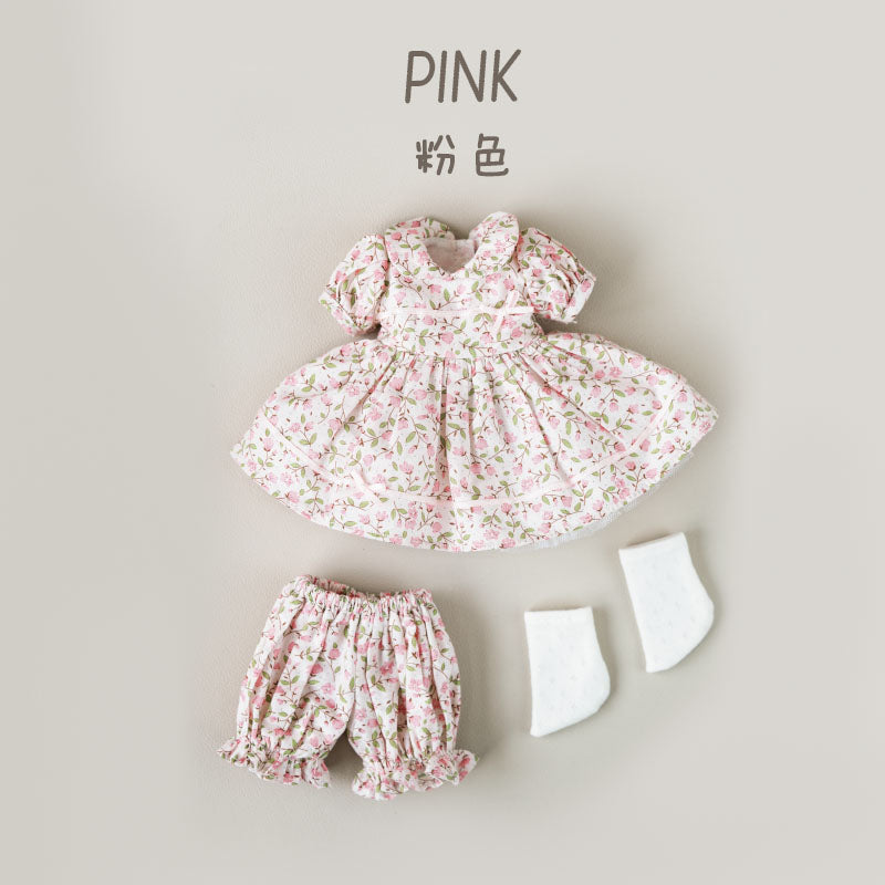 Floral Print Three-Piece Set - 1/6 BJD Doll Outfits for Baby YAYA Size