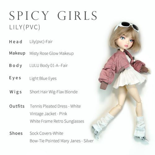 SPICY GIRLS Lily（PVC）30cm BJD Doll By LULUDAO