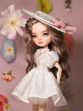 Load image into Gallery viewer, Flower-Shaped Straw Hat -1/6 BJD Doll Size Acessories By LULUDAO
