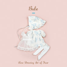 Load image into Gallery viewer, Line Drawing Set of Four Set - 1/6 BJD Doll Outfits for Baby YAYA Size