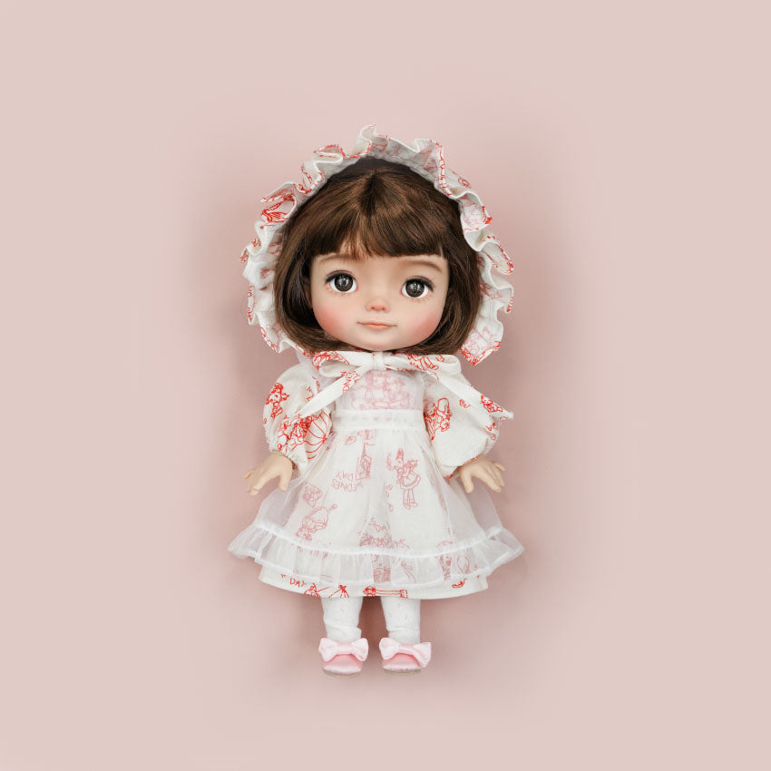 Line Drawing Set of Four Set - 1/6 BJD Doll Outfits for Baby YAYA Size