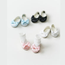 Load image into Gallery viewer, Bow-Tie Ballet Flats (Satin) - 1/6 BJD Doll Shoes for Baby YAYA Size