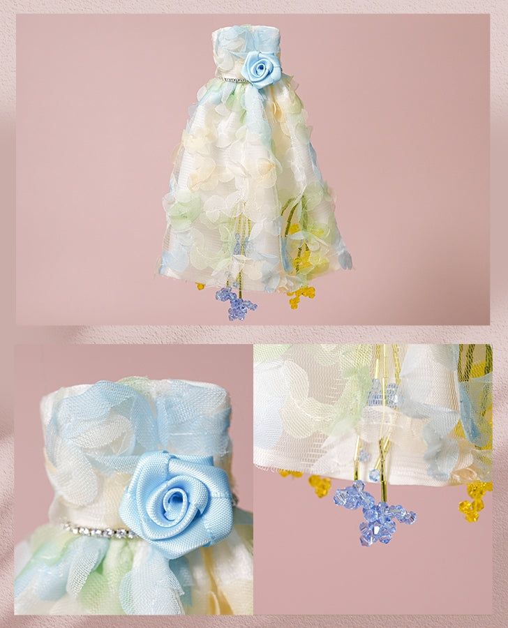 Miss Rosebud Dress- 1/6 BJD Doll Outfits for LULU Body Size