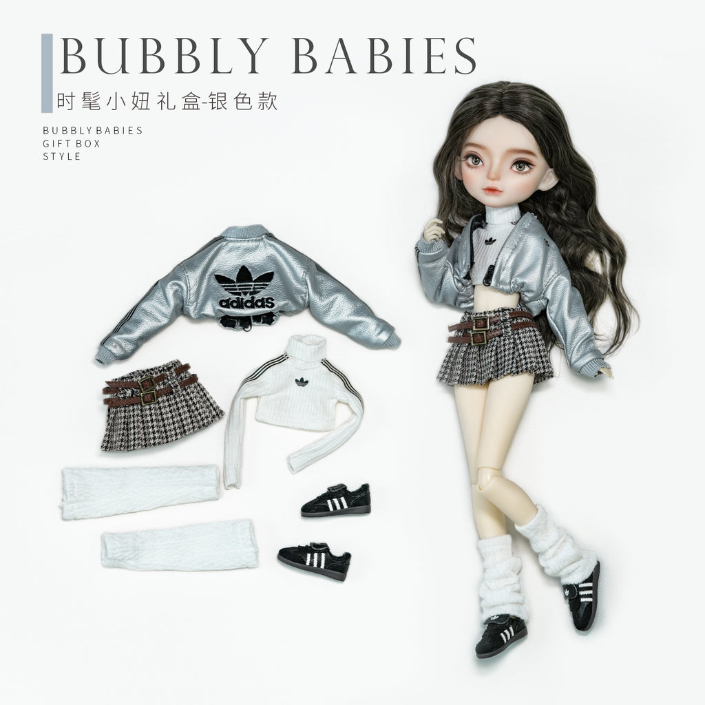 Houndstooth Pleated Skirt- 1/6 BJD Doll Outfits for LULU Body Size