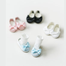 Load image into Gallery viewer, Bow-Tie Ballet Flats (Satin) - 1/6 BJD Doll Shoes for Baby YAYA Size