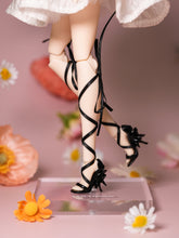 Load image into Gallery viewer, Floral Shoes（ With Ribbons）- 1/6 BJD Doll Shoes