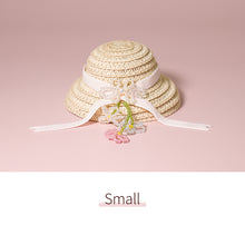 Load image into Gallery viewer, Velvet Ribbon Straw Hat-1/6 BJD Doll Size And Blythe Size Acessories By LULUDAO