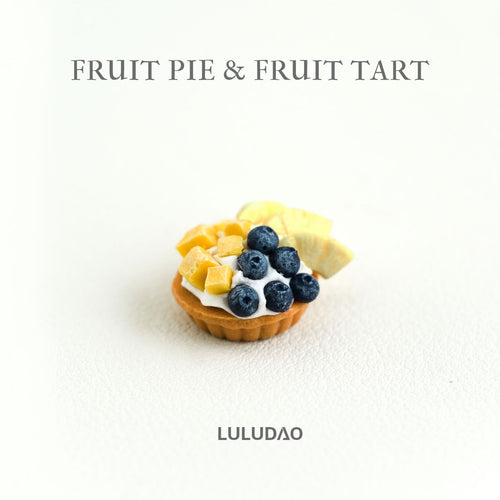 Fruit Pie & Fruit Tart - 1/6 BJD Doll Miniatures Toy