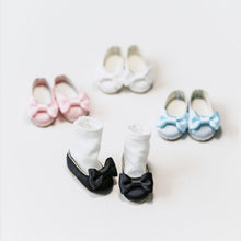 Load image into Gallery viewer, Bow-Tie Ballet Flats (Satin) - 1/6 BJD Doll Shoes for Baby YAYA Size
