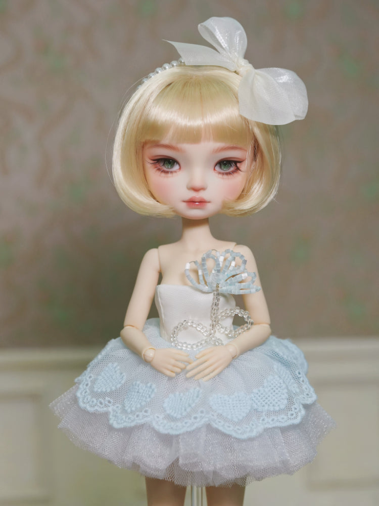 Pearl Bow Hairband-1/6 BJD Doll Size And Blythe Size Acessories By LULUDAO