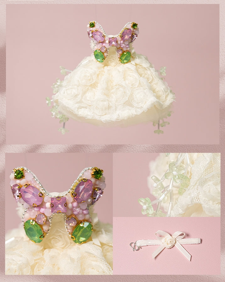 Tulip and Butterfly Dress- 1/6 BJD Doll Outfits for LULU Body Size