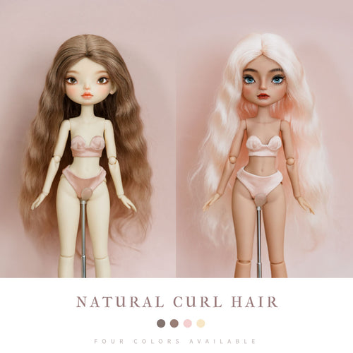 Natural Curl Hair--1/6 BJD Doll Wig By LULUDAO