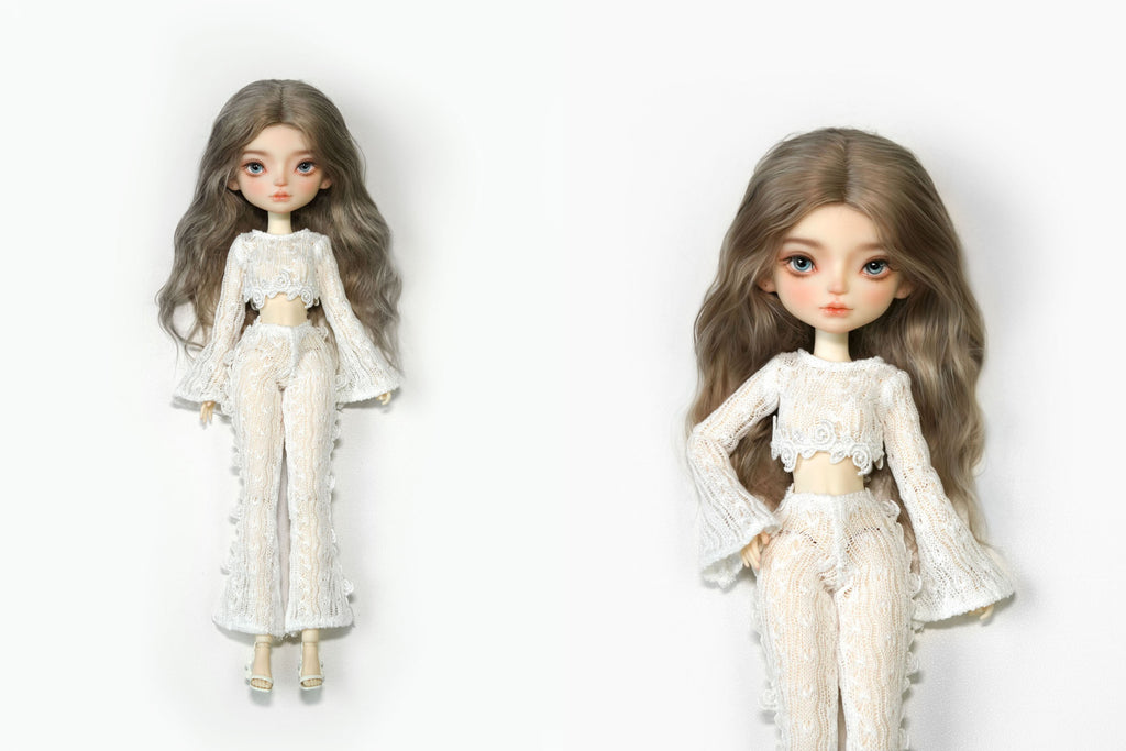 White Memories Set- 1/6 BJD Doll Outfits for LULU Body Size